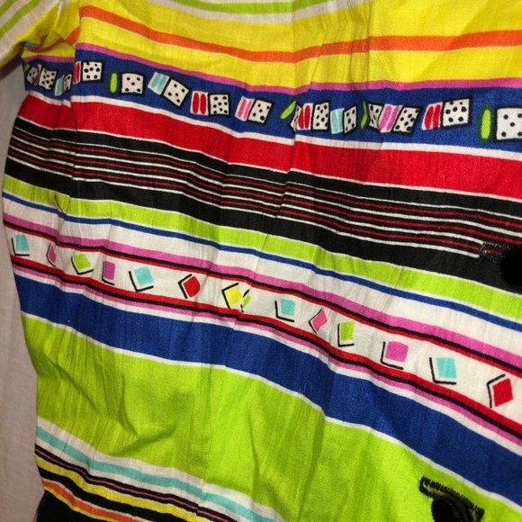 Caroline Charles LONDON multi colored Mexiacana Wedding cotton flamenco … - Picture 3 of 4